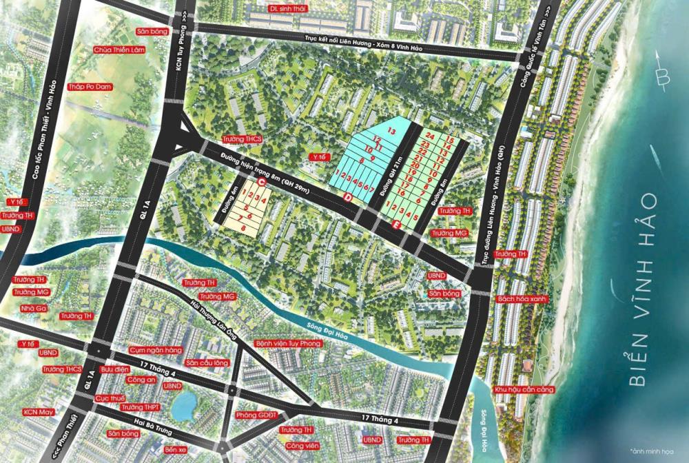 Bán đất thổ cư 200m2 ven biển Tuy Phong Bình Thuận giá hấp dẫn