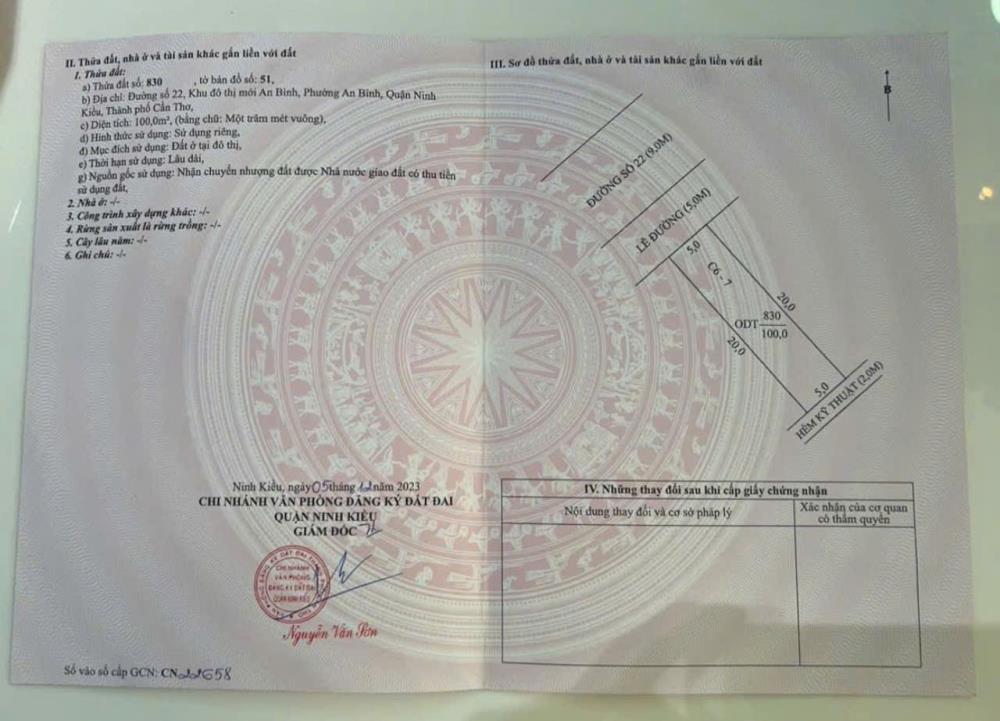 Bán nền khu đô thị hai bên đường  Nguyễn Văn Cừ Bệnh Viện Nhi