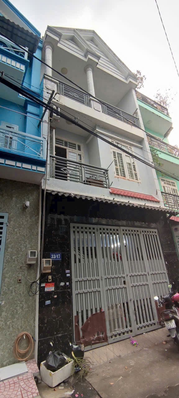 Nhà 1 trệt 2 lầu dt khủng ngang 4,8m đường ô tô Lâm Thị Hố tân Chánh Hiệp q12