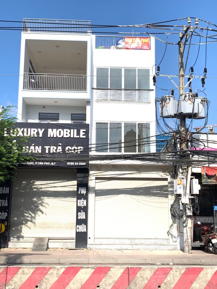 Cho thuê nhà riêng mặt tiền 4m x 16m đường Huỳnh Tấn Phát quận 7 tiện kinh doanh