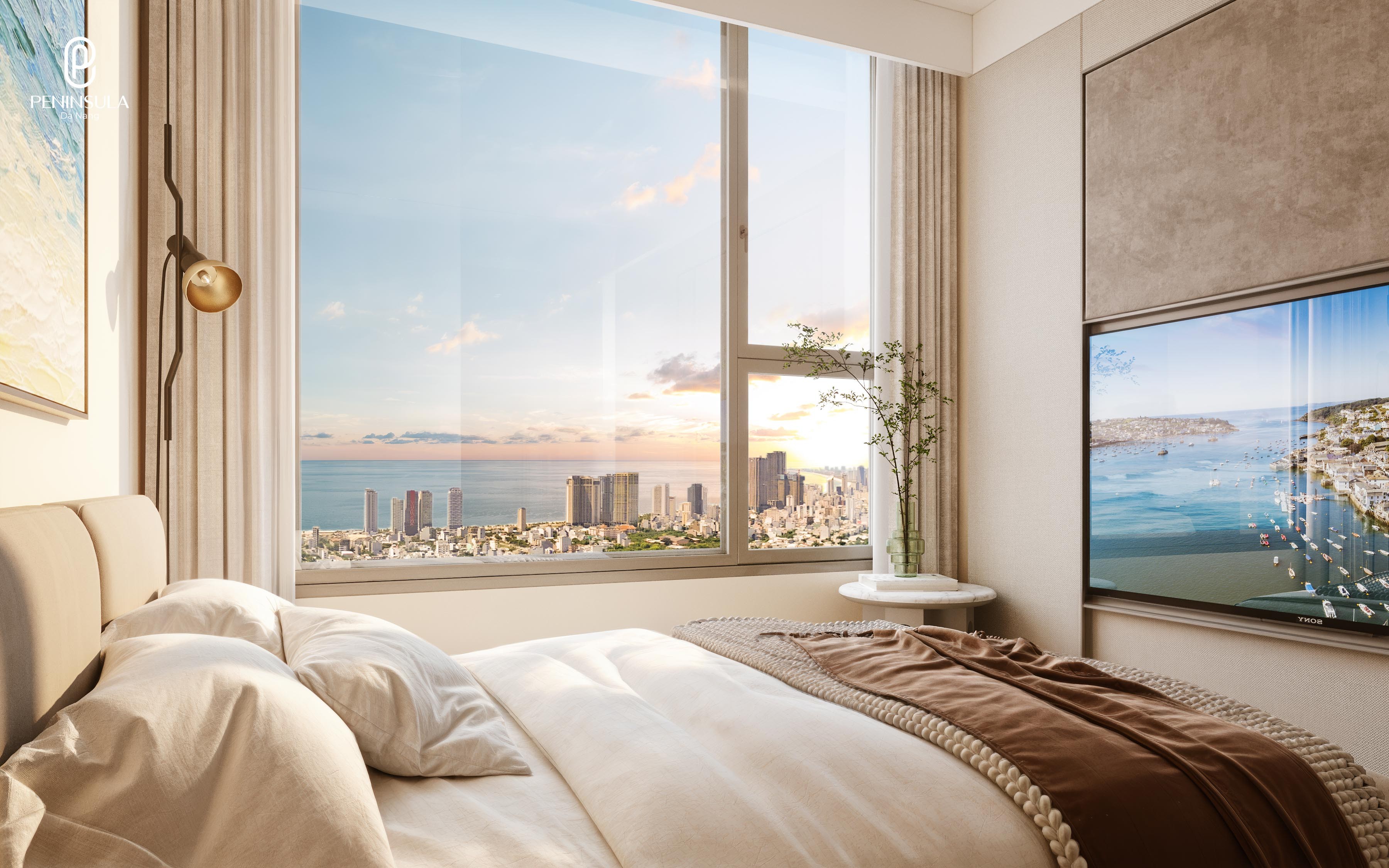 Sang nhượng căn hộ 1PN tại Peninsula Đà Nẵng 48m² giá 53,5tr/m² sông Hàn