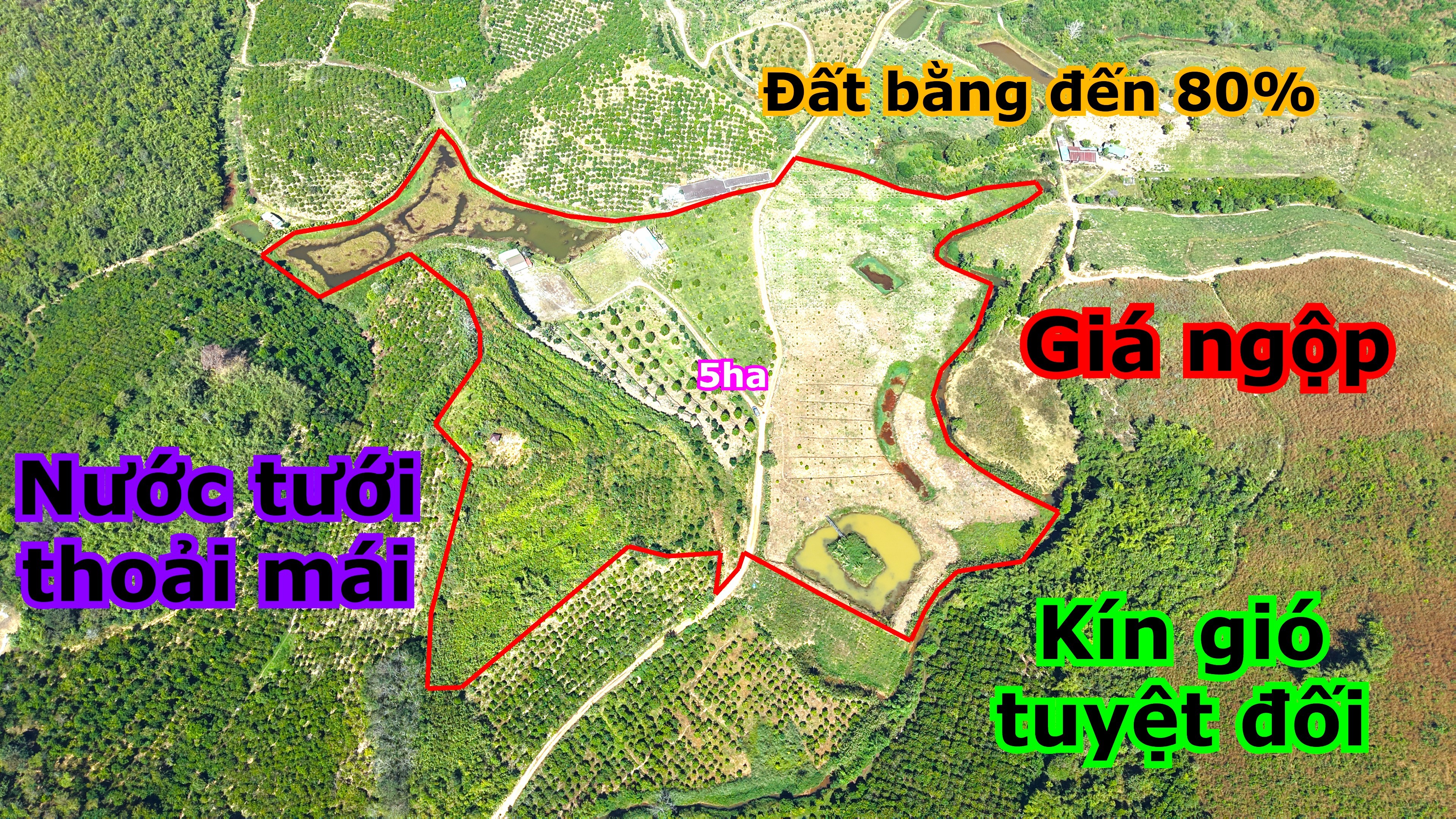 Bán đất rẫy diện tích lớn 41,094m2 tại khu công nghệ cao Tp.Gia Nghĩa Đắk Nông giá tốt