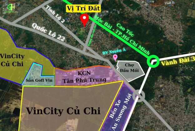 Bán đất 90m² đường 89 Tân Phú Trung Củ Chi cơ hội đầu tư giá tốt