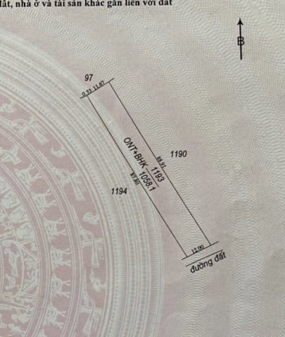 Bán đất 12m x 88m tại ấp Tua 2 xã Đồng Khởi Châu Thành gần di tích chiến thắng Tua 2