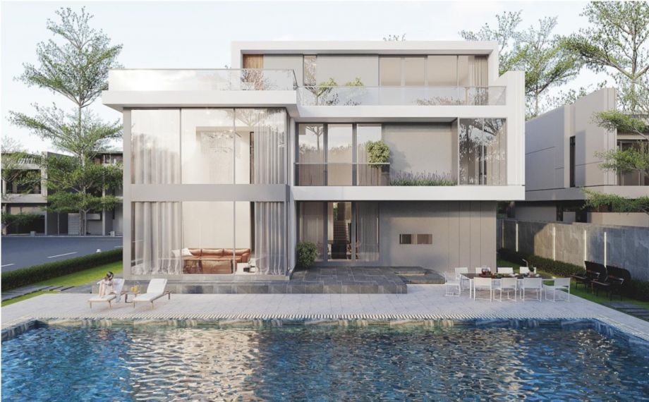 Bán biệt thự 3 tầng 486m2 Võ Nguyên Giáp Đà Nẵng view sông hồ bơi