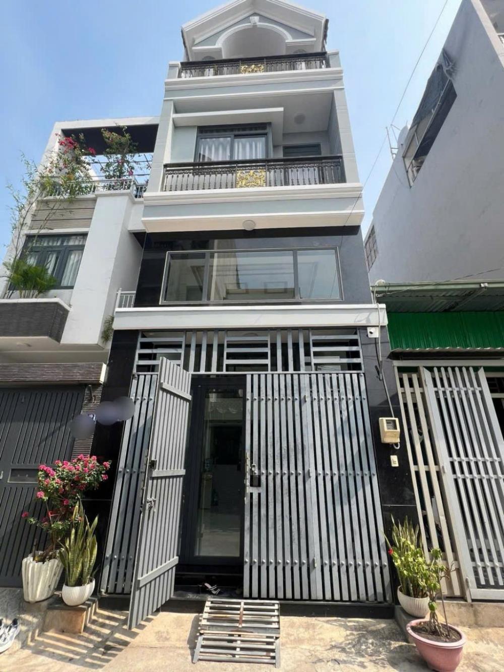 Bán nhà riêng 4 tầng 60m2 Hoàng Hữu Nam, Thủ Đức ôtô ngủ trong nhà