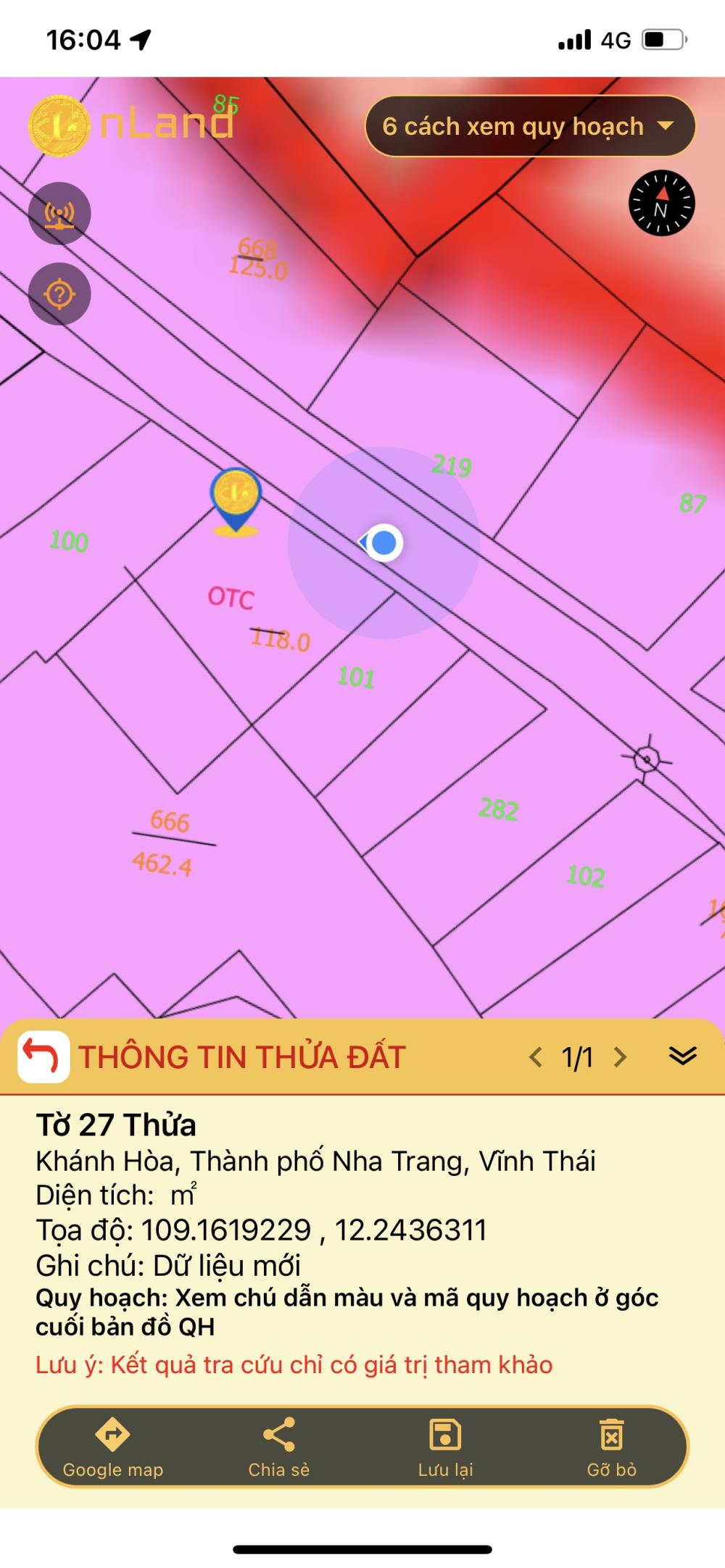 Bán đất mặt tiền đường Núi Cấm Vĩnh Thái thành phố Nha Trang 106,8m2 giá 3,4 tỷ thương lượng