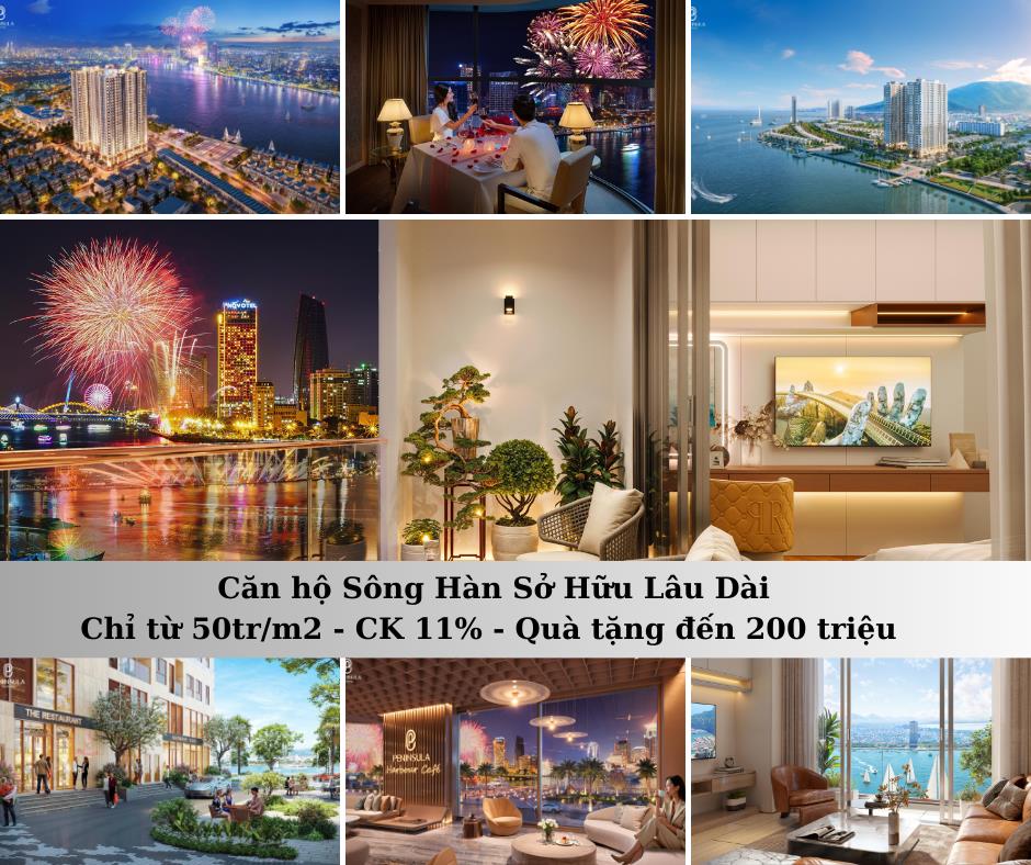 Bán căn hộ chung cư 2PN Peninsula Đà Nẵng 63m2 đầy đủ nội thất giá tốt