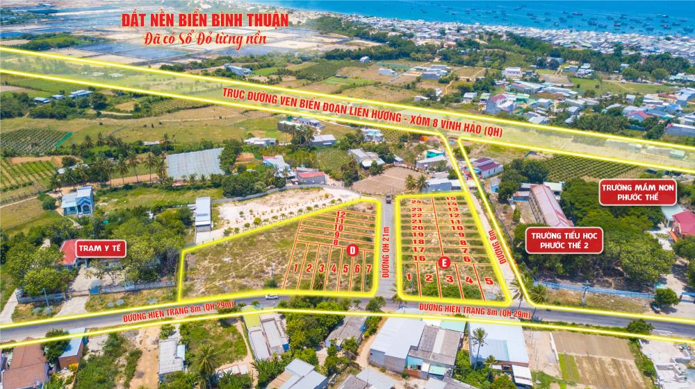 Bán đất nền 175 m2 Xã Phước Thể, Huyện Tuy Phong, Bình Thuận Tiềm năng đầu tư cao