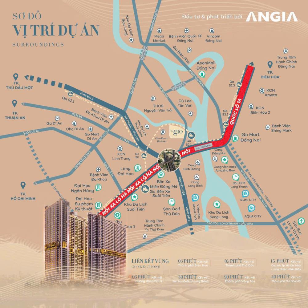 Bán căn hộ chung cư 65 m2 The Gió Riverside, Phường Bình Thắng, Dĩ An, cơ hội nhận ưu đãi 50 triệu