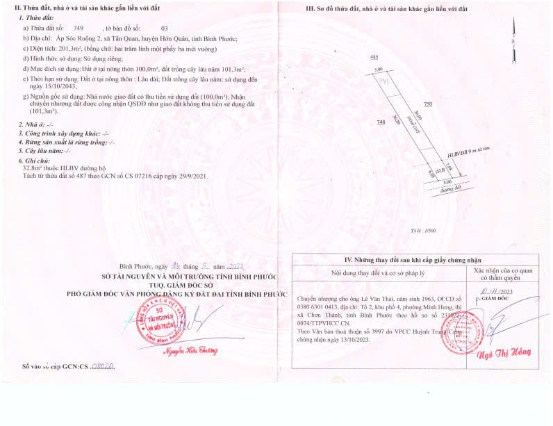Bán nền đất 201m2 thổ cư SHR mặt tiền đường 18m cạnh chợ Tân Cư Hớn Quảng