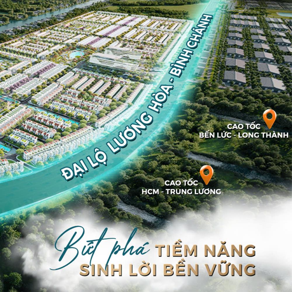 Bán nhà biệt thự liền kề 90 m2 LA Home Long An vị trí đắc địa và tiện ích vượt trội