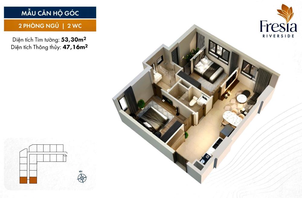 Xuất hiện căn hộ view sông ngay giữa lòng trung tâm Tp Biên Hòa