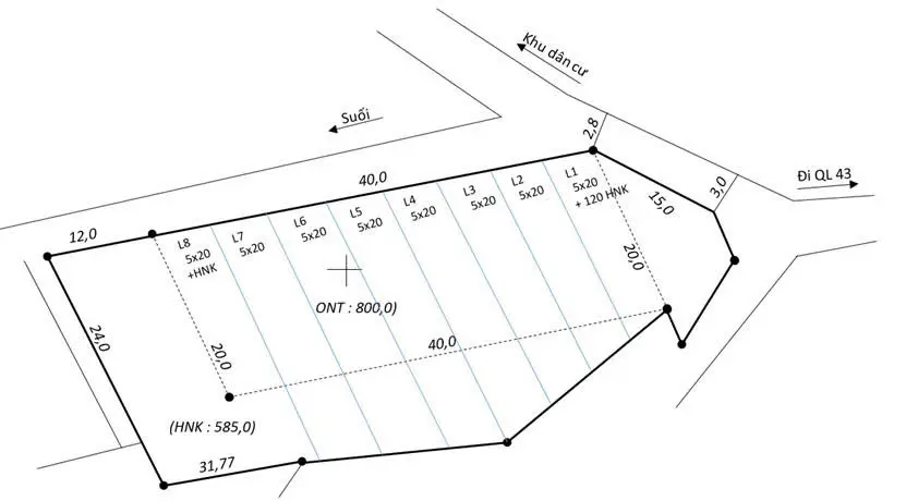 Bán đất 1550 m2 tại Đường 6, Mộc Châu, Sơn La có sổ đỏ và chia lô