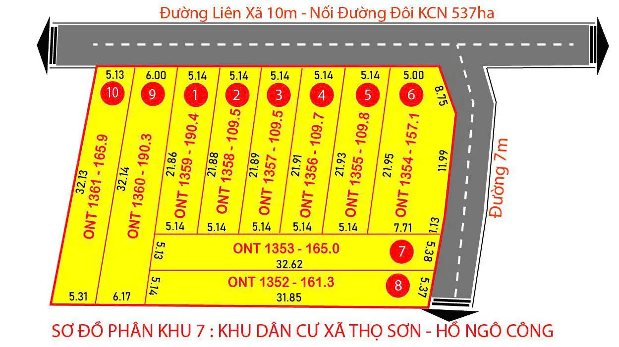 Bán 2 lô tại xã Thọ Sơn, Hồ Ngô Công, 160m2 - 5xx triệu