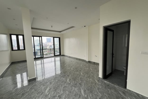 Cho thuê nhà căn góc 2 mặt tiền Kim Đồng, 62m² x 6 tầng, thang máy, Giá 55 triệu/tháng