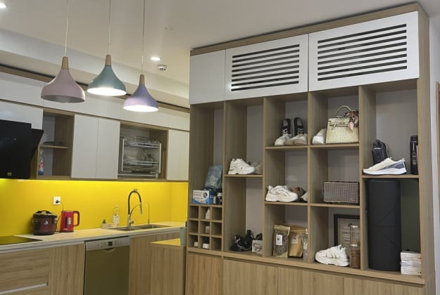 Cho thuê chung cư Hồng Hà Eco City, Tứ Hiệp, Thanh Trì có 90m2 - full nội thất giá 10,5tr