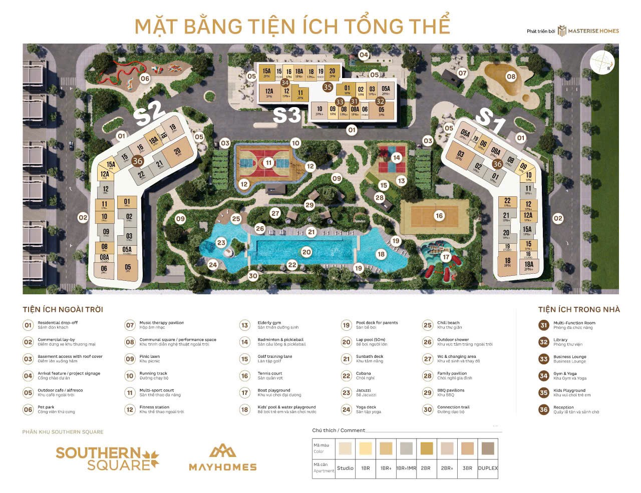 Cần bán căn hộ Masteri Southern Square - 2PN - 61m2, giá tốt nhất thị trường
