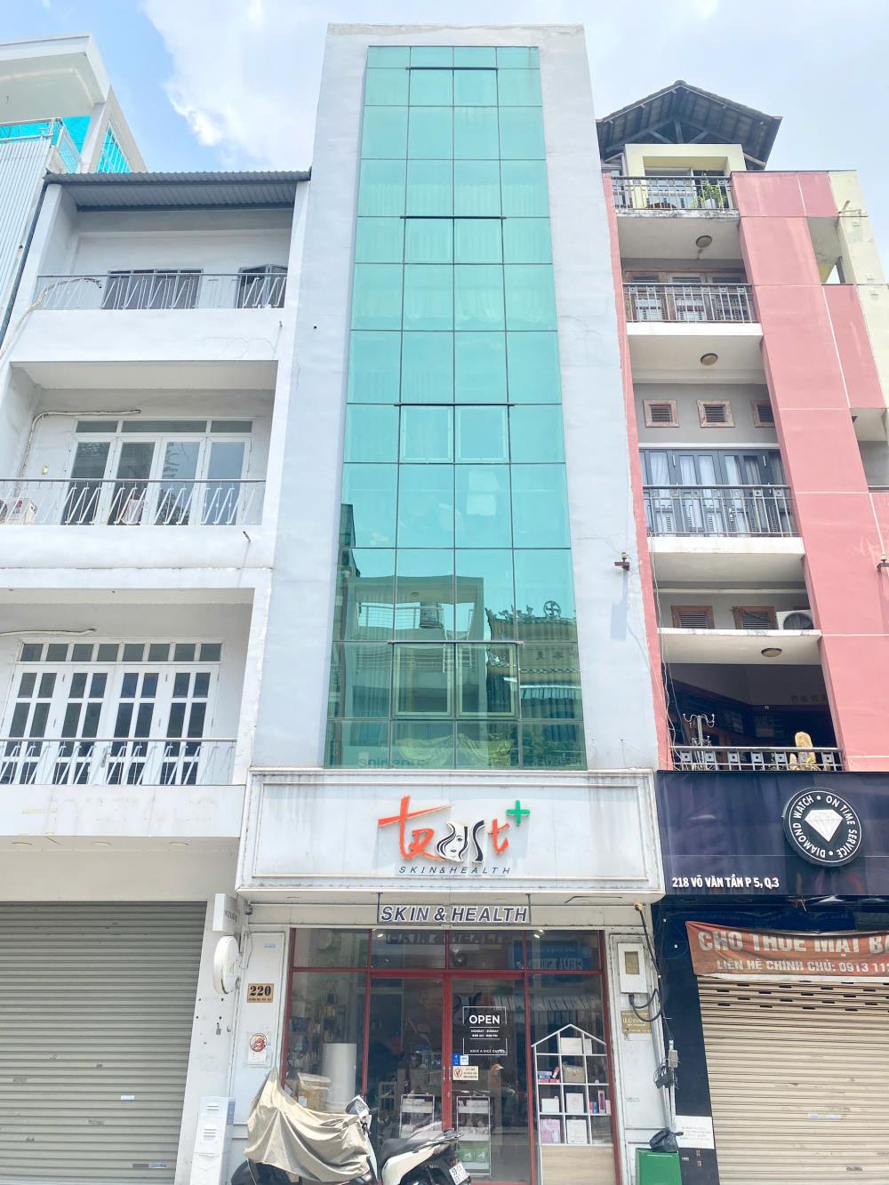 Bán nhà mặt tiền số 220 Võ Văn Tần, Phường 5, Quận 3, ngang 5m x 5 tầng