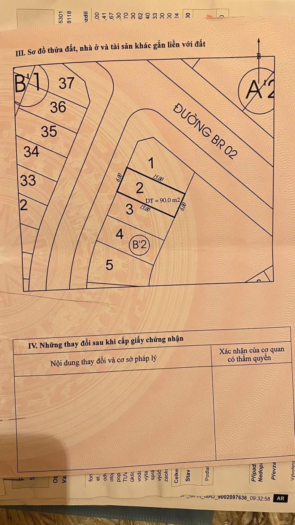 Bán lô B2 ô 2 rẻ quạt Vựng Đâng, phường Yết Kiêu Cũ, 90m2 x mặt tiền 6m