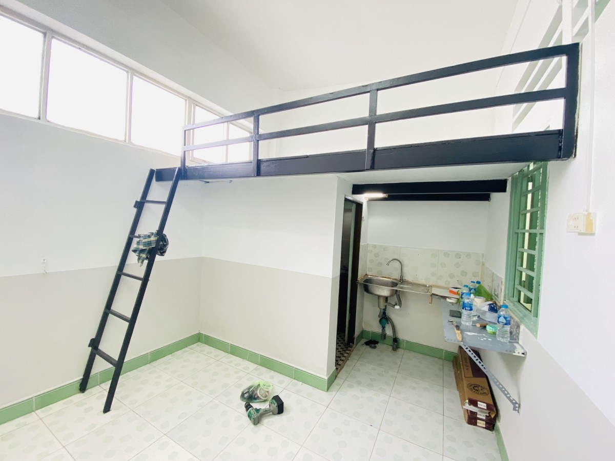 Phòng trọ thoáng mát Tân Bình, ánh sáng tự nhiên, gần ETown, phù hợp sinh viên