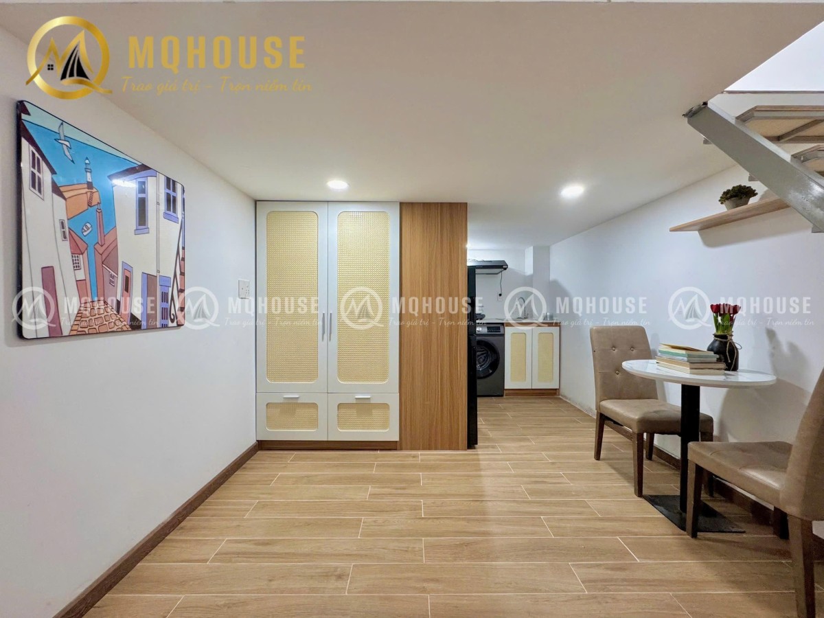 Căn hộ duplex Trần Bá Giao full nội thất  – Có thang máy, bảo vệ 24/7, an ninh tuyệt đối