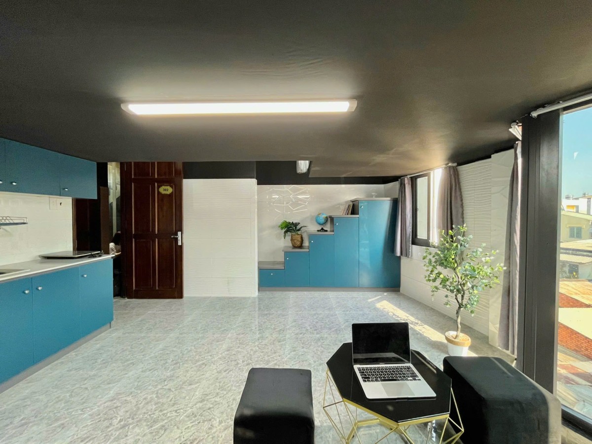 Duplex full nội thất, view kính thoáng, ngay chợ An Nhơn – tiện nghi
