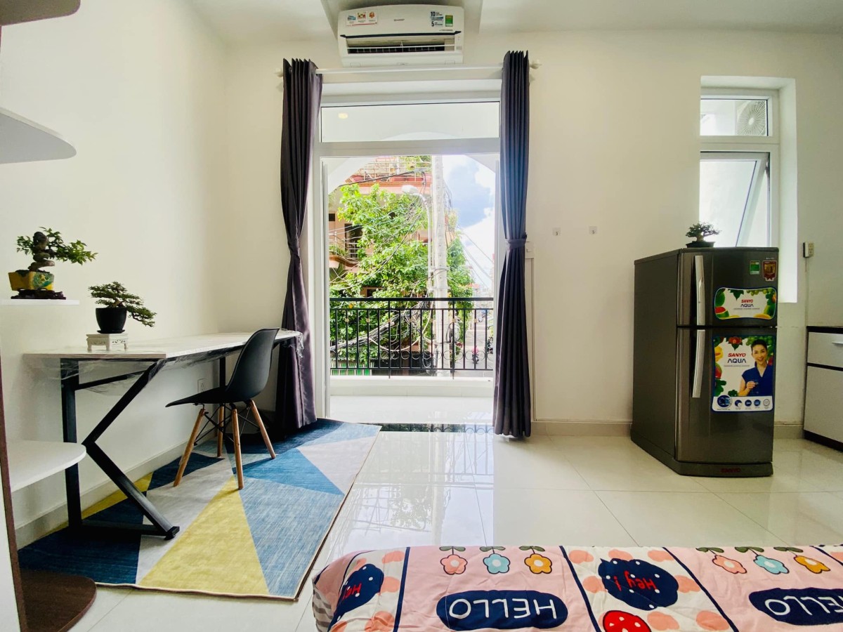 Cho thuê phòng studio 20m², full nội thất, gần Công viên Hoàng Văn Thụ, Tân Bình