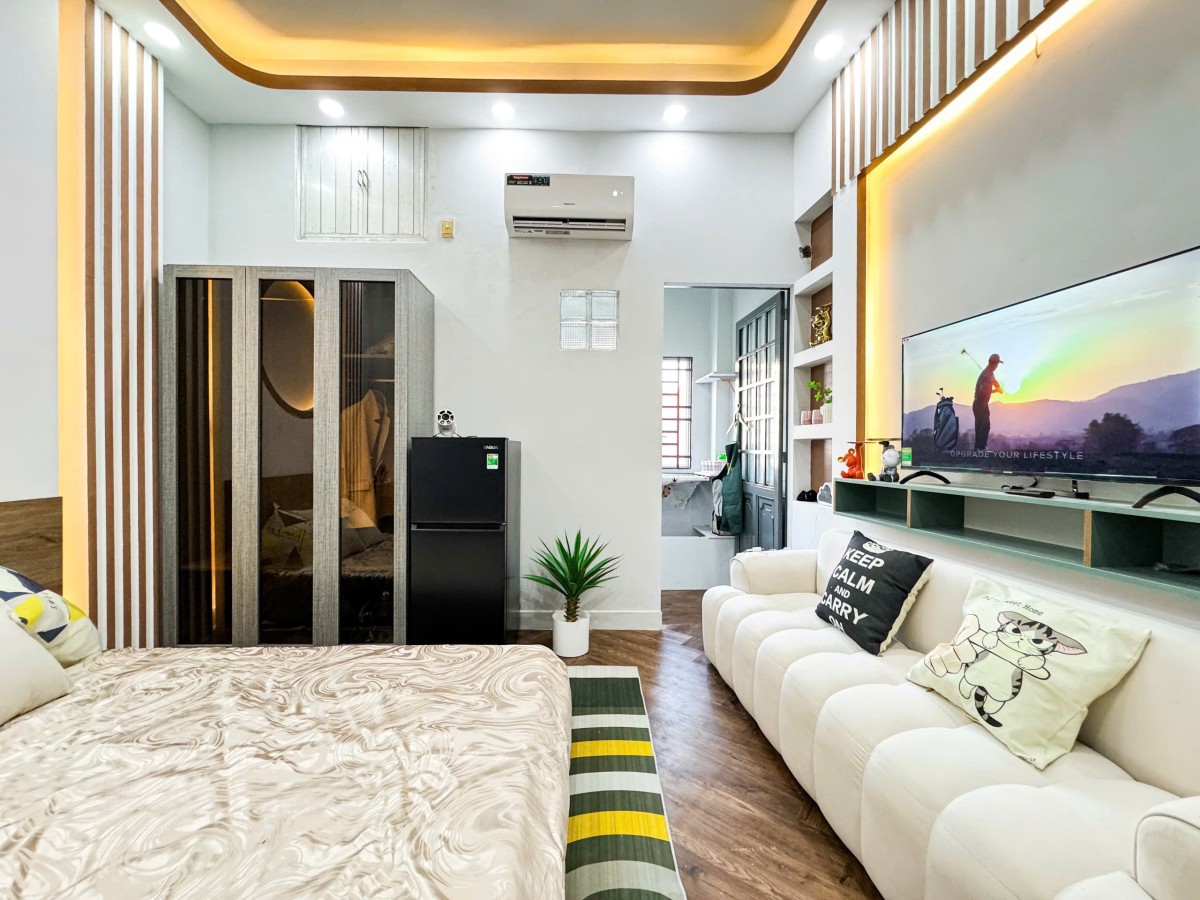 1 Phòng Ngủ Tách Bếp Full Nội Thất Trống Sẵn ở Liền được ngay Tân Trang, Tân Bình
