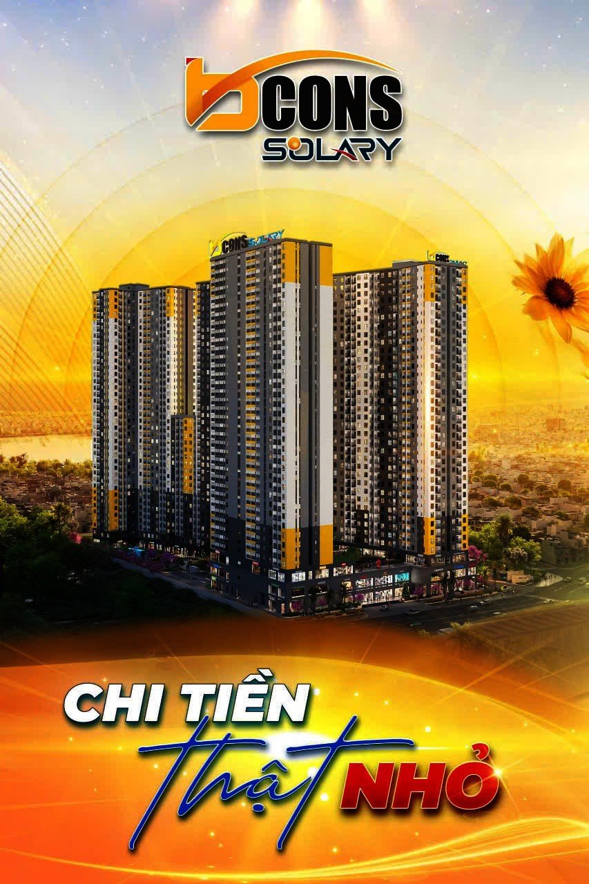 CHUNG CƯ BCONS SOLARY – Căn Hộ 2PN, 2WC Giá Chỉ Từ 1.8 Tỷ – Vị Trí Trung Tâm Dĩ An