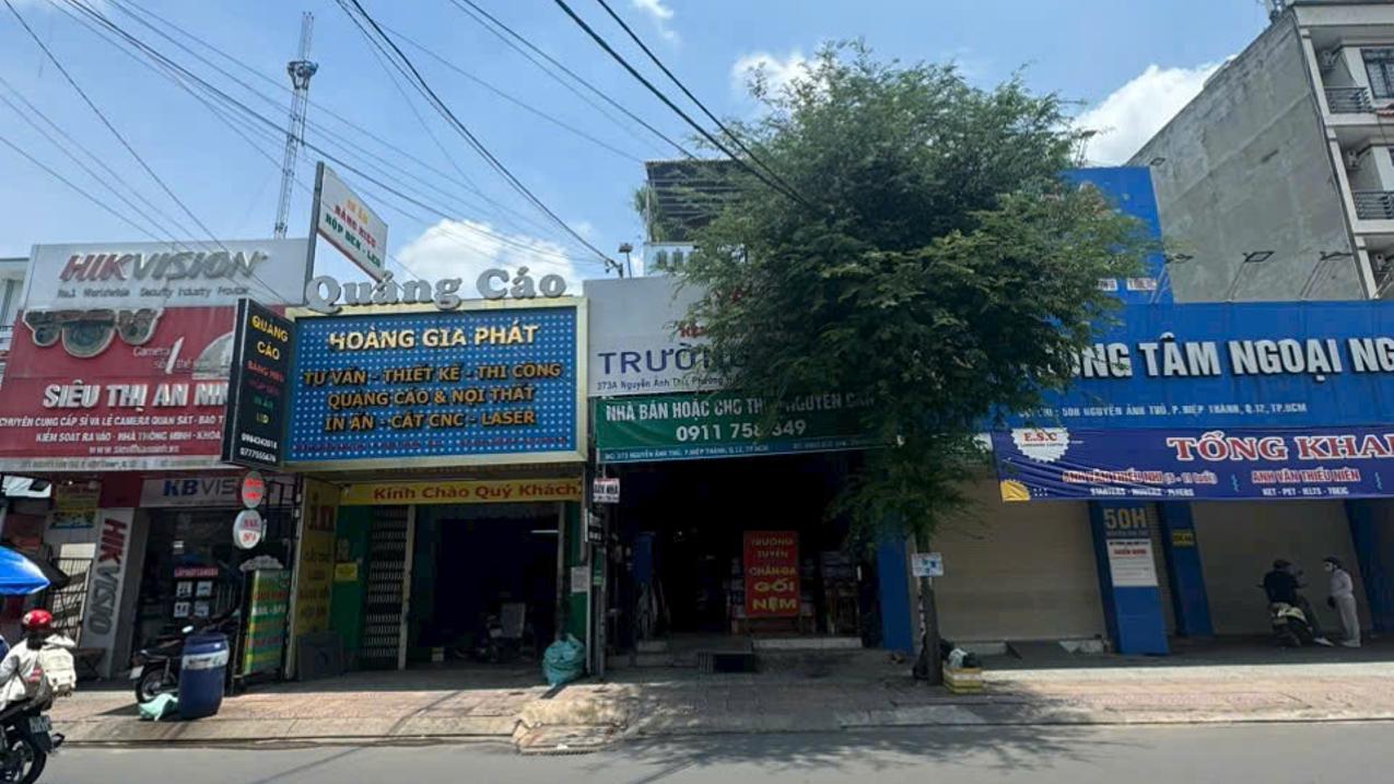 Bán nhà mặt tiền Nguyễn Ảnh Thủ, Quận 12, Vị trí kinh doanh, 5*28, dòng tiền ổn định