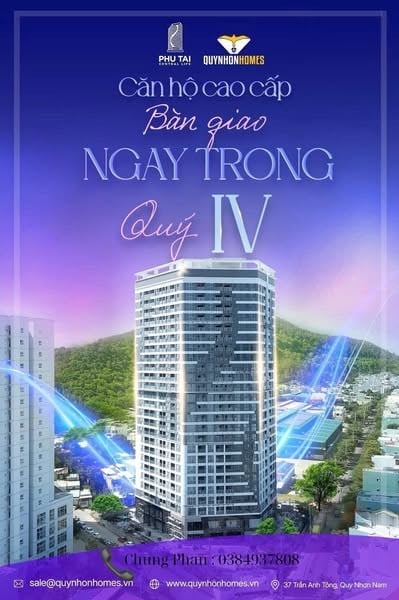 Bán căn hộ trung tâm Thành phố Quy Nhơn, ngay Hoàng Văn Thụ, giá chỉ nhỉnh 1 tỷ