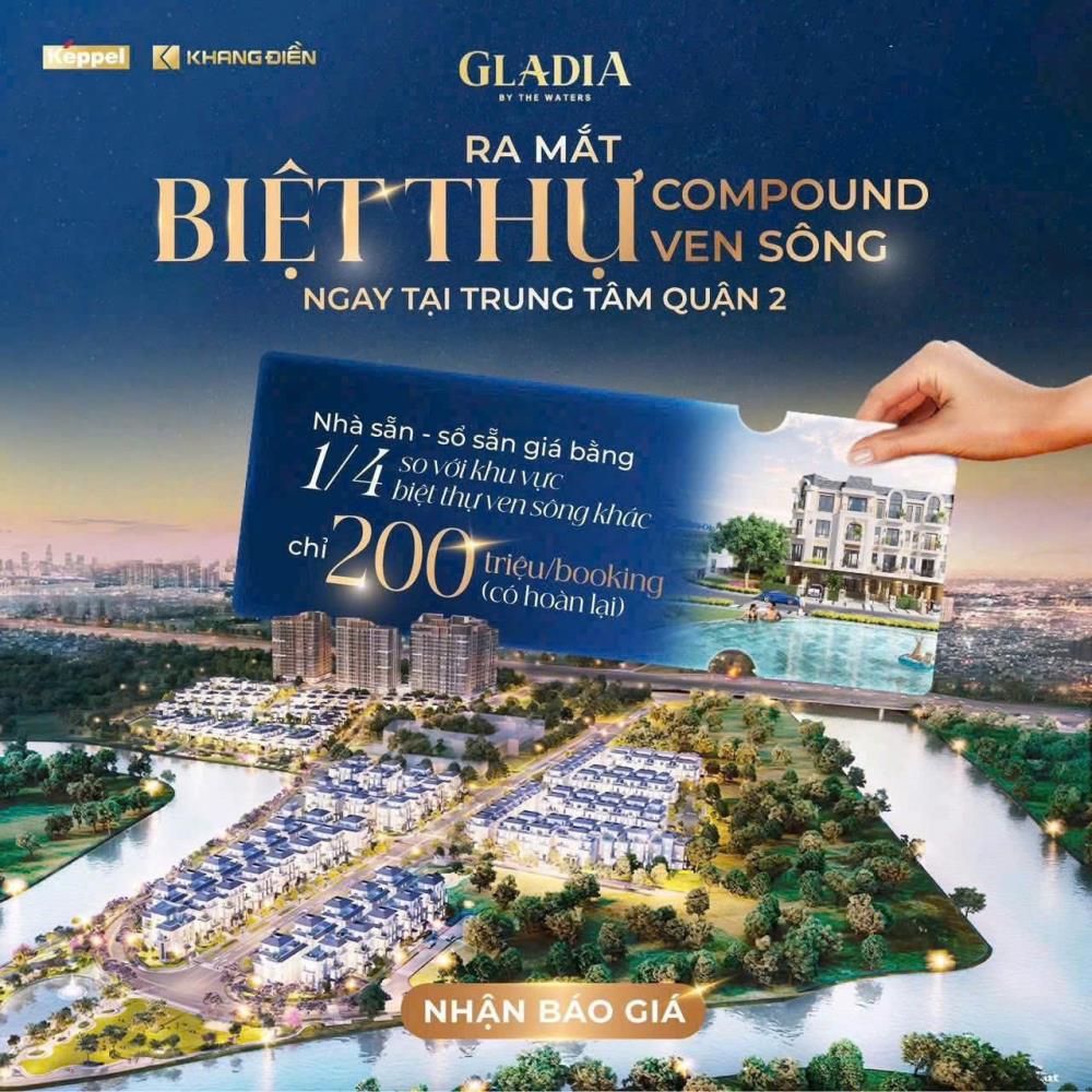Gladia Khang Điền chính thức mở bán đợt 1, biệt thự đơn lập thanh toán chỉ từ 12 tỷ/căn