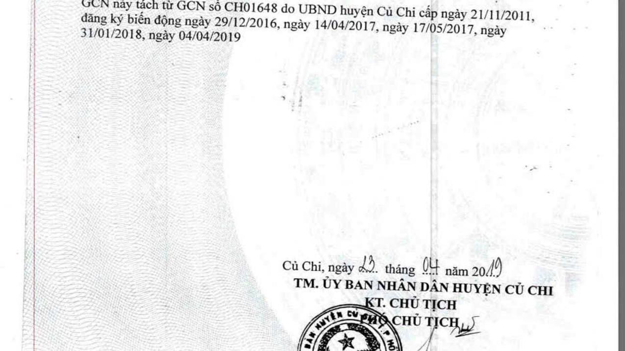 Bán đất thổ cư Trung An, Củ Chi, diện tích 87m2, pháp lý chuẩn, giá 2,25 tỷ