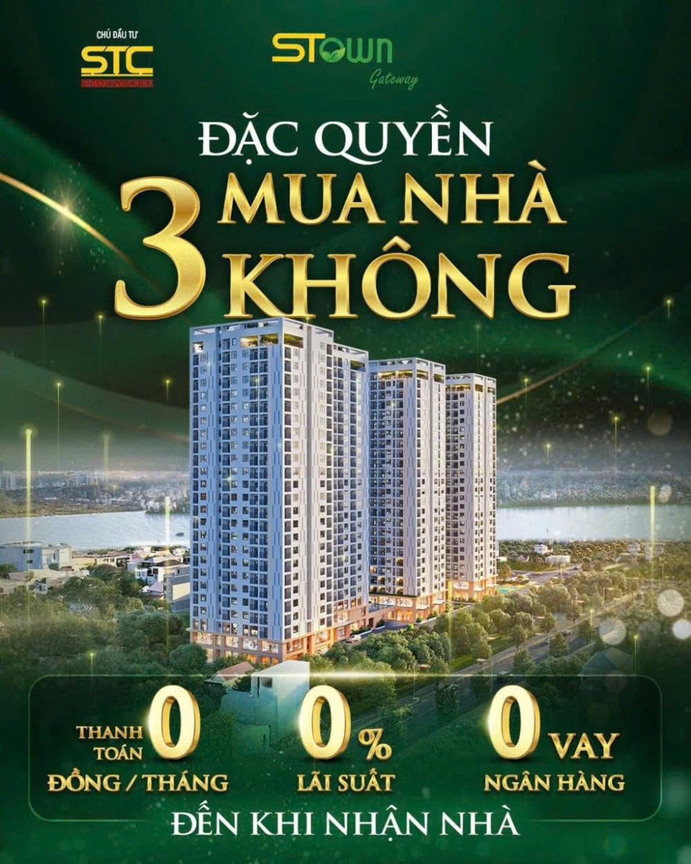 Bán căn hộ Stown Gateway, mặt tiền QL13, 2 phòng ngủ, giá trực tiếp từ chủ đầu tư 1,86 tỷ