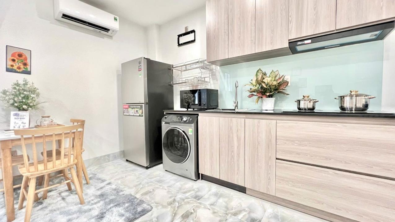 Cho thuê căn hộ 1PN Tân Bình, có bếp riêng, full nội thất mới, thang máy, nhà mới