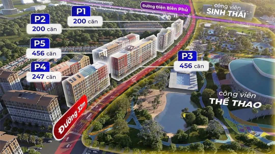 Bán biệt thự Sun Hà Nam, dt 55m², sổ đỏ riêng, thích hợp cho thuê homestay, giá 3,2 tỷ
