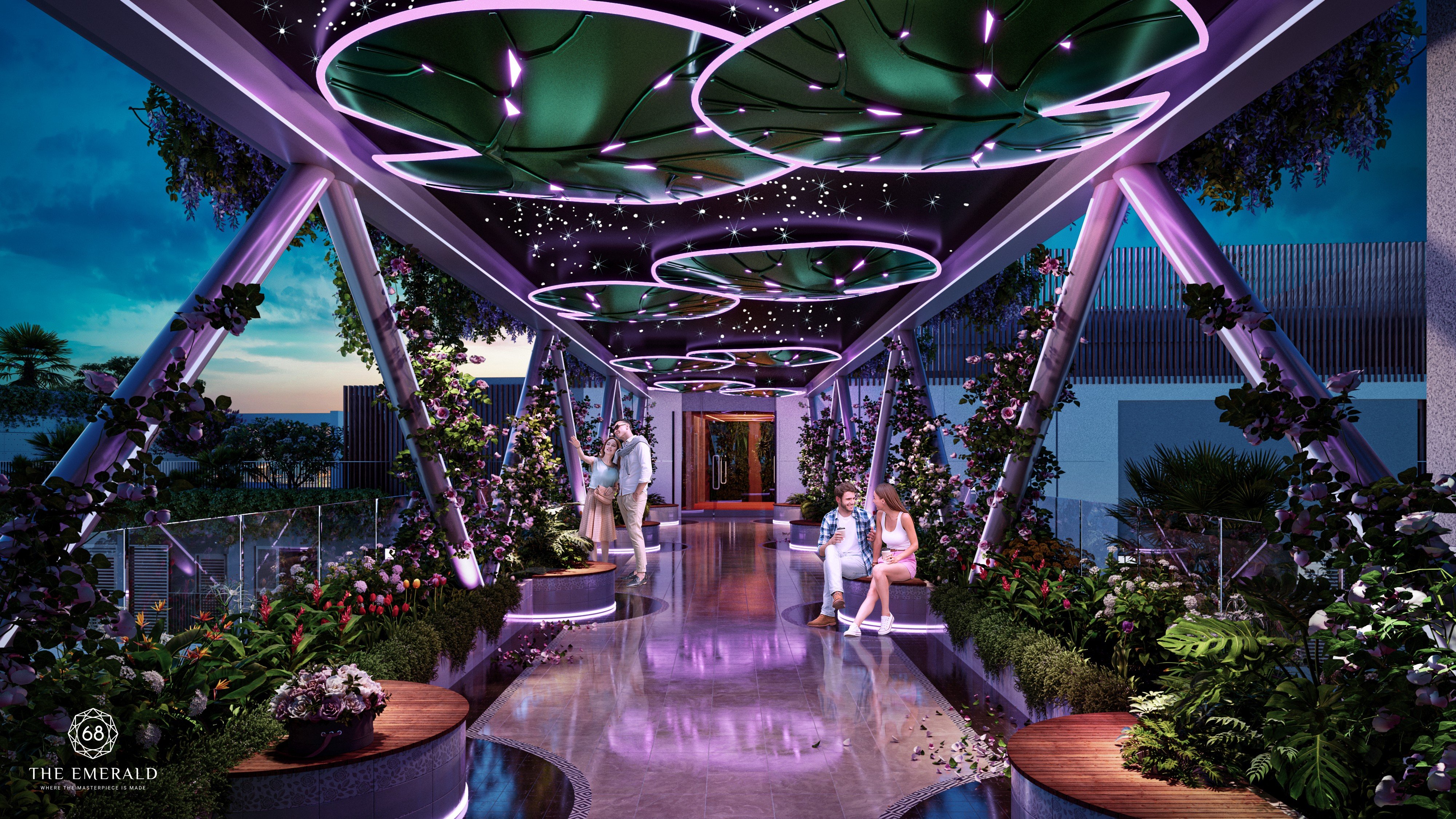 Bán căn hộ Emerald 68, Bình Dương, 3 mặt tiền view sông, cạnh metro