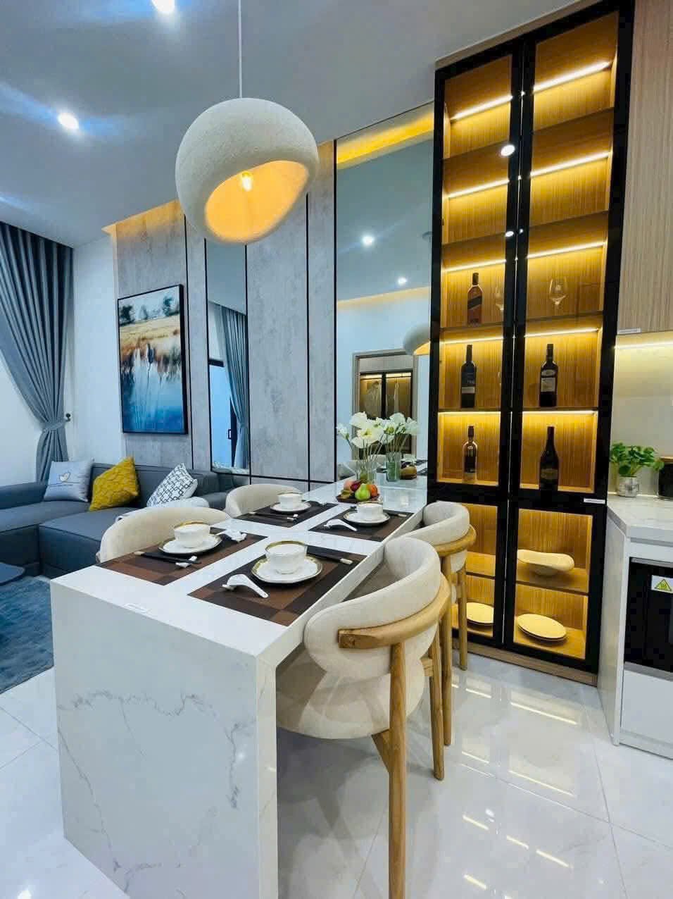 Bán căn hộ 1PN Destino Centro, Bình Chánh, view nội khu, không gian sống hiện đại