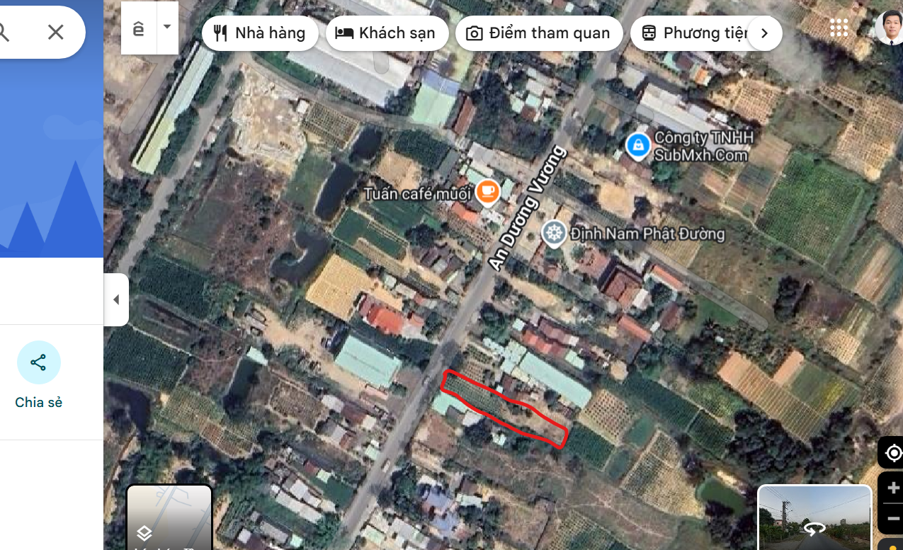 BÁN ĐẤT MẶT TIỀN AN DƯƠNG VƯƠNG, ĐIỆN BÀN ĐÔNG, 280M2, NGANG 5M, GIÁ TỐT