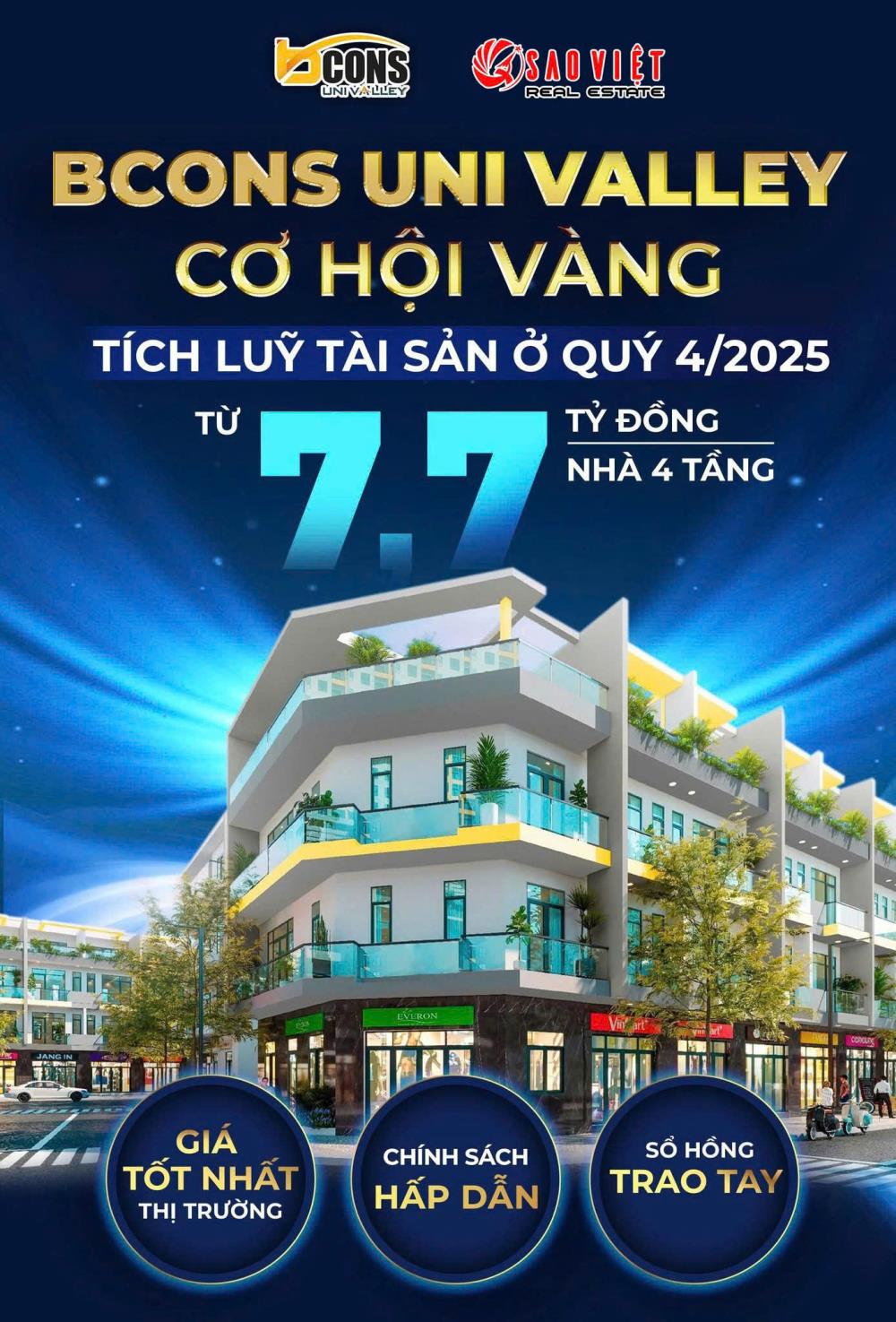 Bán biệt thự Bcons Uni Valley, tổng giá 7,7 tỷ, nhận nhà ở ngay, sổ hồng sẵn