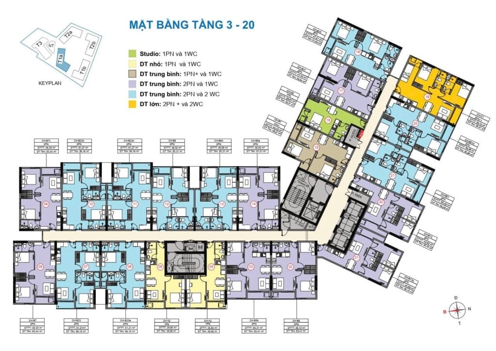 Bán căn hộ Destino Centro, Bình Chánh, sở hữu 2PN2WC, giá chỉ từ 1,38 tỷ