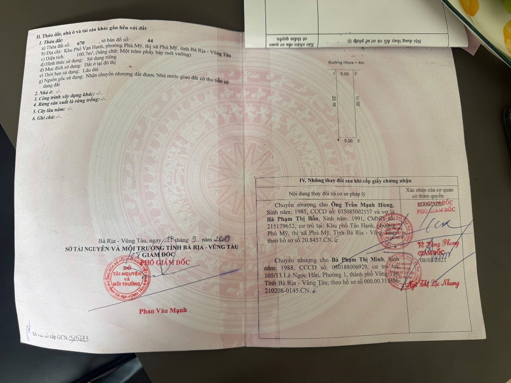 CHÍNH CHỦ BÁN LÔ ĐẤT PHỐ VẠN HẠNH, TRUNG TÂM PHÚ MỸ, VỊ TRÍ VÀNG, GIÁ ĐẦU TƯ 2.95 TỶ