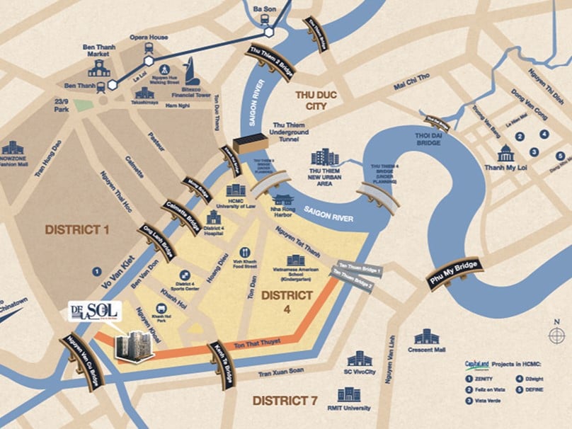 Bán căn hộ 2PN tại De La Sol, 9,5 tỷ, 70m2, giá tốt