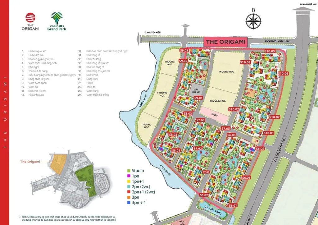 Deal hot, bán căn hộ The Origami 3PN, view vườn Nhật, giảm sâu 14 lượng vàng, TT giãn