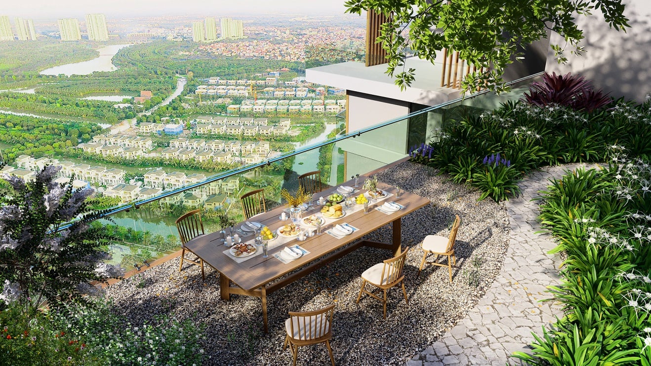 Bán căn hộ Sol Forest Ecopark, ban công sân vườn, view hồ biệt thự đảo, chỉ 6,5 tỷ