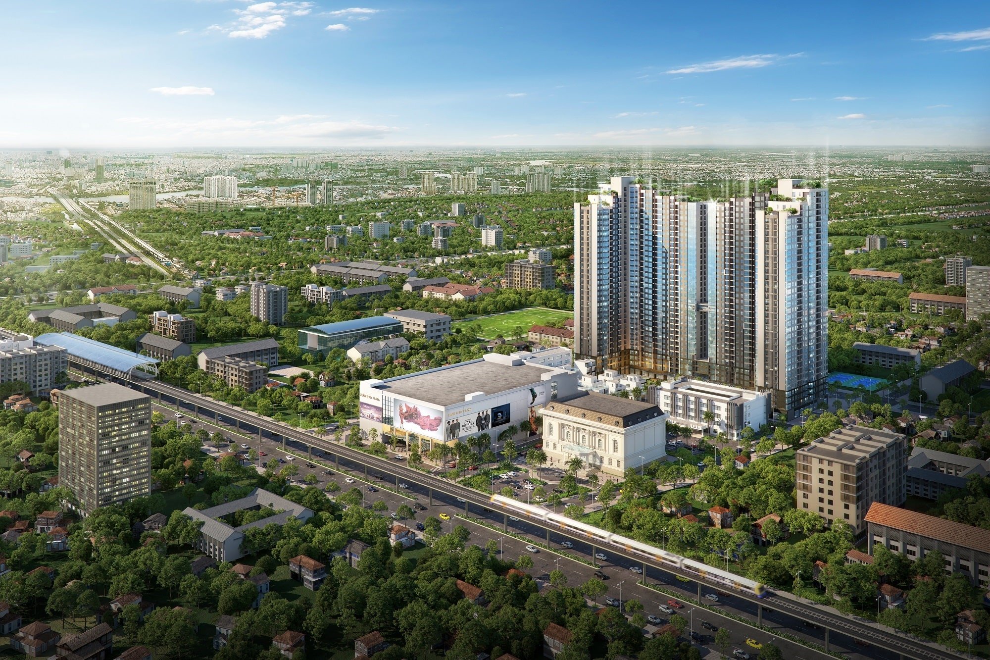 Bán căn góc 3PN Mipec Rubik 360, diện tích 95m², sẵn slot oto, giá 12 tỷ