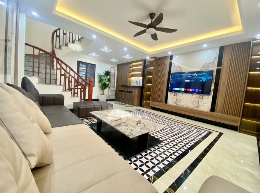 Bán nhà Thạch Bàn, Long Biên, 5 tầng 1 tum, mới đẹp, thoáng trước sau, full nội thất