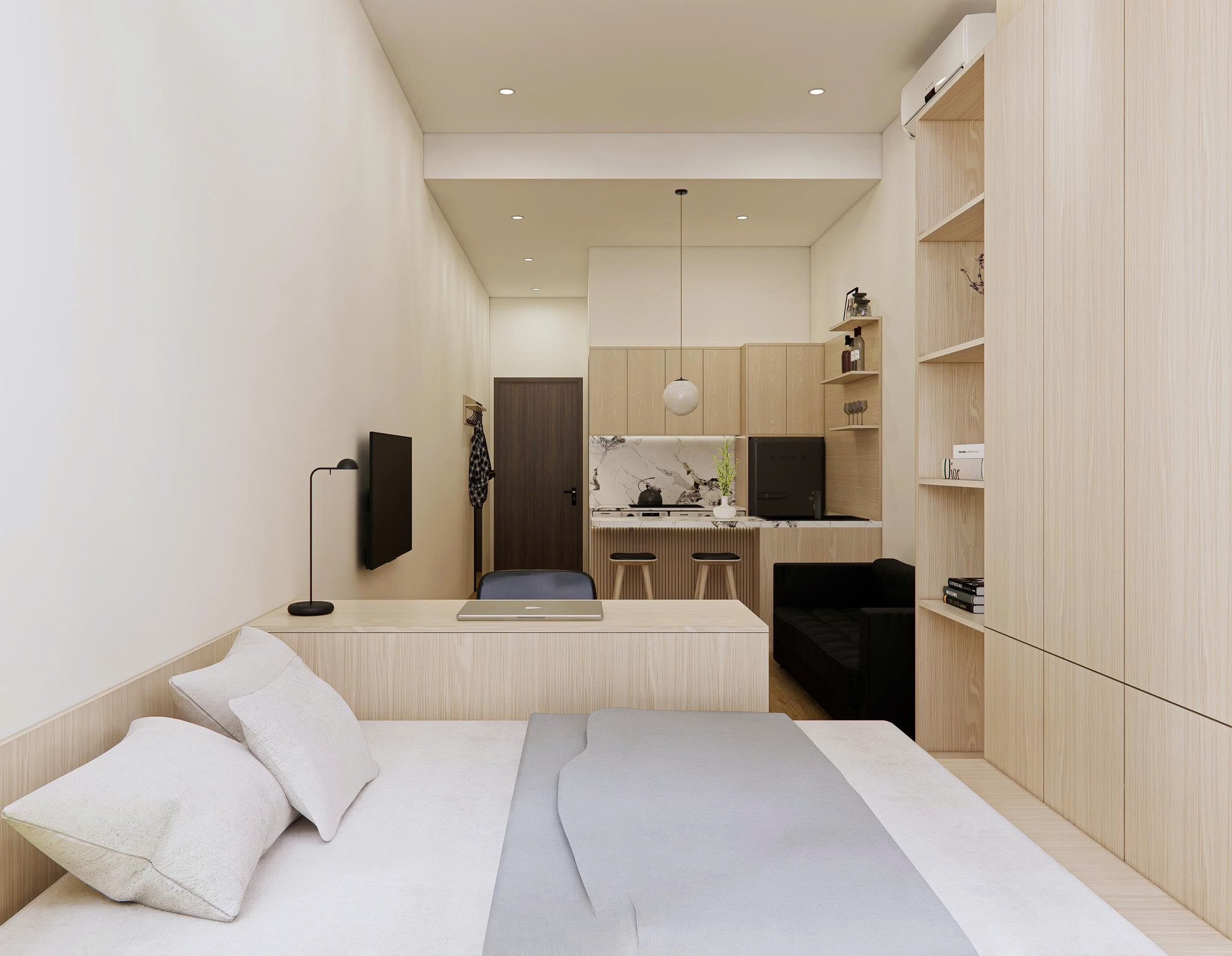 Bán căn hộ studio The Sun Avenue, full nội thất siêu xinh, ngay tháp trung tâm, chỉ 3,1 tỷ, sẵn HĐT