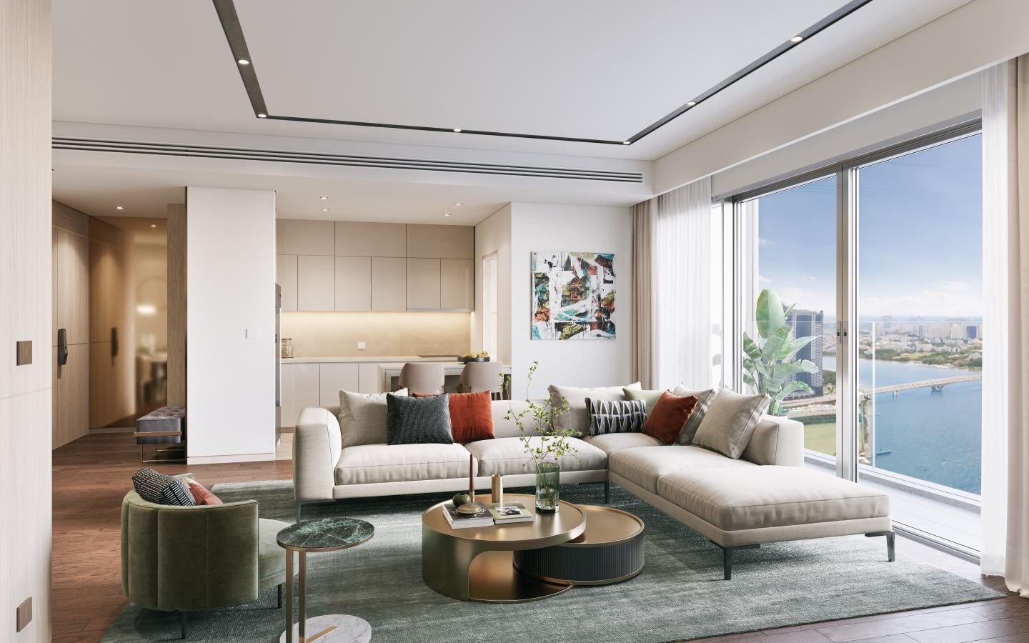 Cho thuê căn hộ 1PN Grand Marina Saigon, 60m2, full nội thất, free phí quản lý, giá 38tr/th